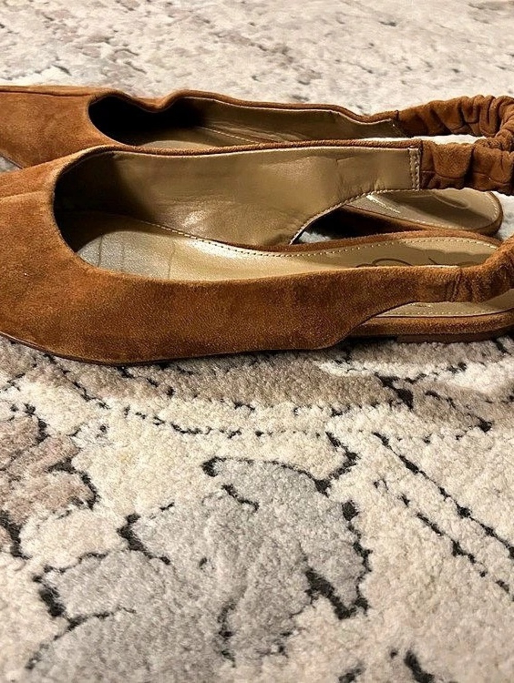 Sam Edelman Cohen Pointed Toe Slingback Flat Brown